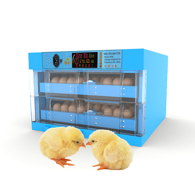 Good Quality 12 Volt Egg Farms 128 Mini Egg Incubators Hatching Machine Full Automatic for Duck Eggs